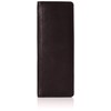 Piel Leather Zippered Tie Case with Snaps, Chocolate, One Size