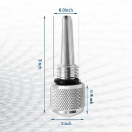 Wedcool Aluminum Magnetic Dipstick, 55201 Magnetic Oil Dipstick, Aluminum Generator Magnetic Oil Dipstick, O-Ring Oil Dipstick Inverter Generator, Iron-Absorbing Oil Dipstick Fit for Wen, Yamaha