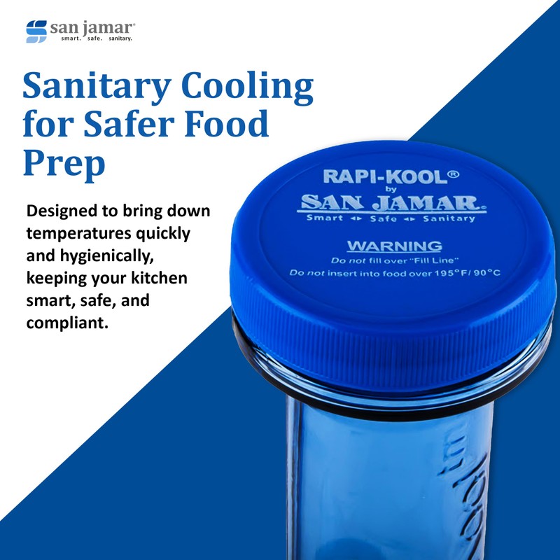 San Jamar RCUCAPPAK Rapi-Kool Replacement Cap(pack of 4)