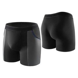 CARER Healthcare Incontinence Pregnancy Carer 2 Pack Bamboo Men's Incontinence Boxer Briefs Lightweight Breathable Incontinence Pants for Men with 100 ML Absorbent Pad Prevents Bladder Leaks Designed for Mild Incontinence Black XL