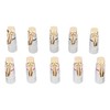 10 Pcs Banana Plugs 24K Copper Gold Plated Aluminum Case