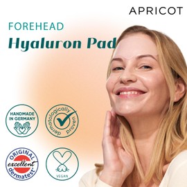 APRICOT Beauty "Fantastic Forehead" 1 Pack I Silicone pads for forehead & frown lines with hyaluronic acid to smooth forehead wrinkles I Reusable anti-wrinkle pads (30 applications) I Made in Germany