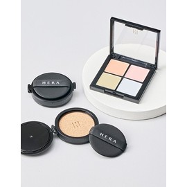 Hera [헤라] (단독) 블랙 쿠션 리필 듀오 기획세트 7종 (택1) (리필 2개 + 코렉팅 파레트) [Hera] (Exclusive) Black Cushion Refill Duo Set 7 Types (Choose 1) (2 Refills + Correcting Palette)