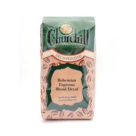 Churchill Coffee Bohemian Espresso Blend 12 oz - Whole Bean (Decaf)