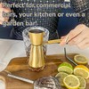 Gold Stainless Steel Cocktail Double Jigger - Professional Bartender Tool,
