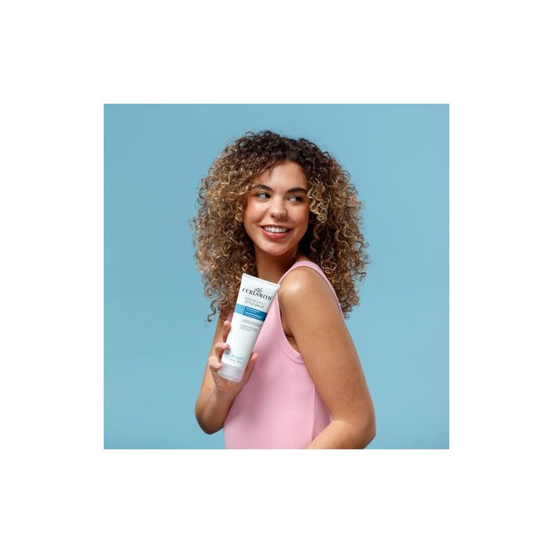 Curlsmith – Bálsamo de estilo suave – Crema vegana para