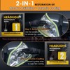 Dorwrnln Car Headlight Restoration Kit, 2-Step Headlight Cleaner with Oxidation