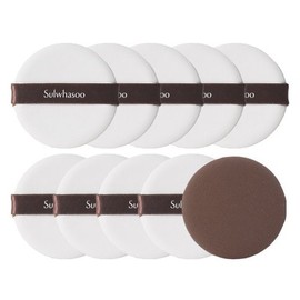 Sulwhasoo Cushion Air Foundation Makeup Pact 10 Makeup Puffs / 설화수 쿠션 에어 파운데이션 메이크업 팩트 화장 퍼프 10매