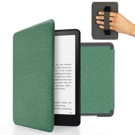 MyGadget Case for Kindle Paperwhite 12th Generation [2024 - SA569P - 7 Inch] with Hand Strap & Auto Sleep | Wake Function - Flip Case in Turquoise