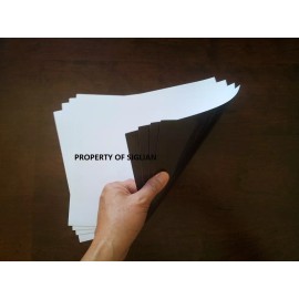 15 mil Printable Paper Magnet, LETTER SIZE (50 SHEETS MATTE)