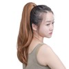 Brown Clip Ponytail,SYXLCYGG Straight Clip Claw Ponytails 18" 4.3 OZ