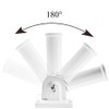 STOUCLA White Flag Pole Holder, Adjustable Wall Mount Flag Pole