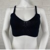 Free People You Wanna Brami Crochet Bra Top Black Size