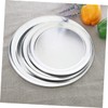Operitacx Metal Pizza Pan Heat Resistant Oven Tray Durable Non