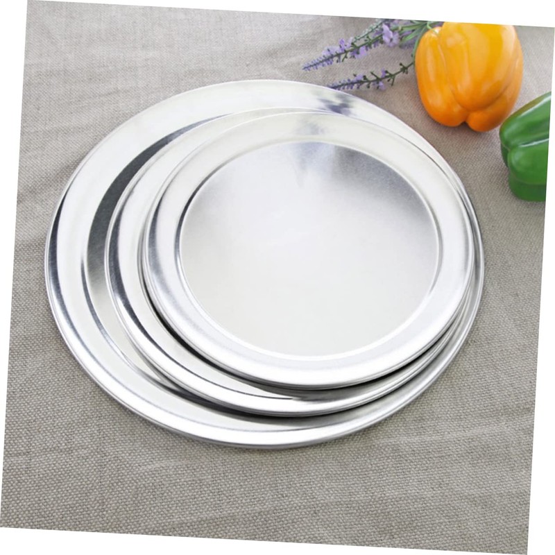 Operitacx Metal Pizza Pan Heat Resistant Oven Tray Durable Non