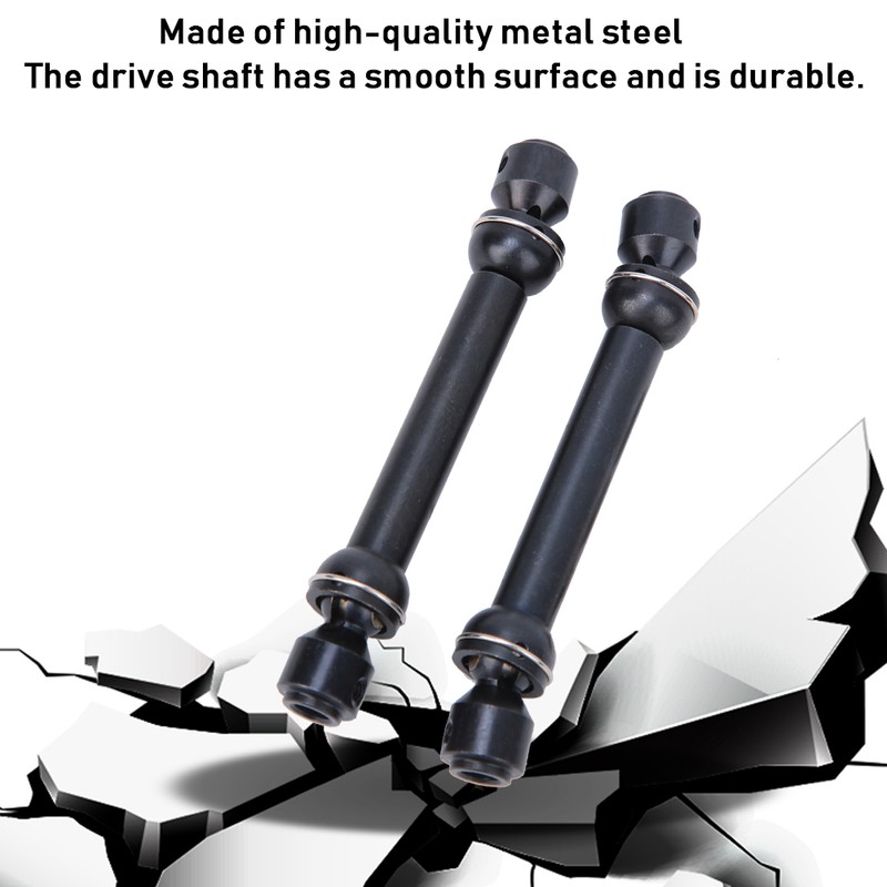 2pcs Telescopic Metal Drive Shaft Fit for SCX10 D90 RC