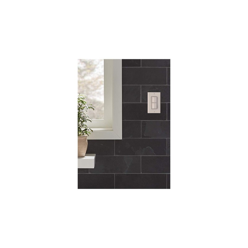 Broan-NuTone P2RW Two-Rocker Wall Control Switch for Bathroom Exhaust Fan,