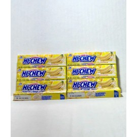 Hi-Chew Banana Flavored Bulk Hi-Chew Candy 1.76 OZ Packs Boxes Japanese Candy - 8 pack