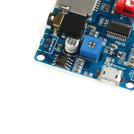 JESSINIE DY-SV5W Voice Playback Module MP3 Player Music Voice Board IO Trigger UART Serial Adapter Control Playback Module Sound Board Micro USB I/O Broadcast Function Amplifier Board Support 32G Card