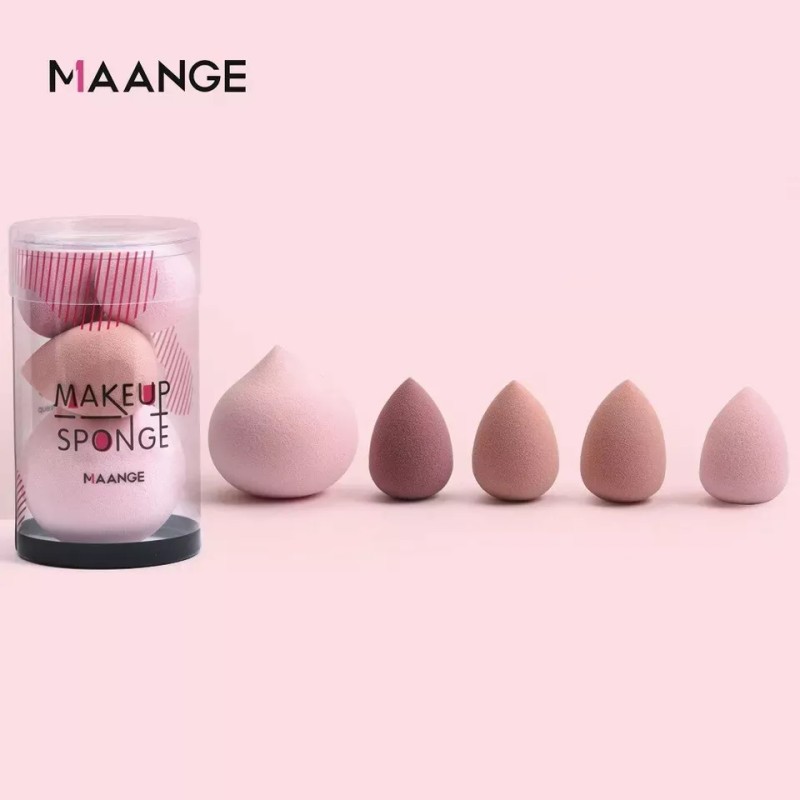 Mange. Esponja Maquillaje En Polvo 5 Piezas Make Up Sponge