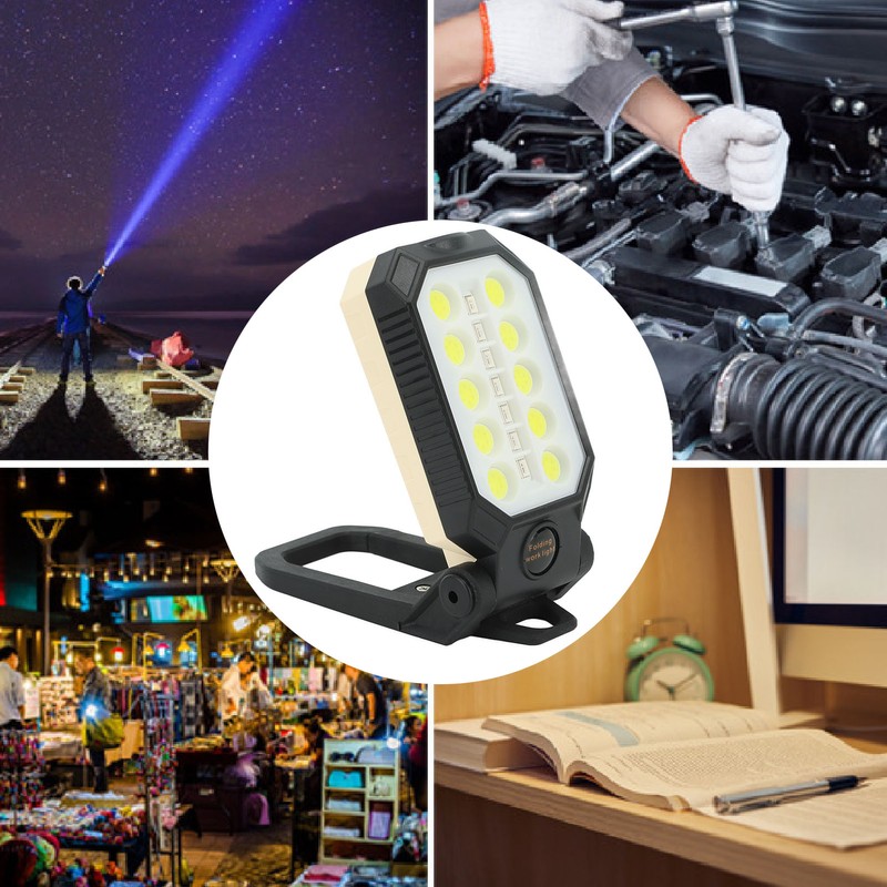 LED Work Light Super Bright Angle Adjustable Magnetic Adsorption IP66