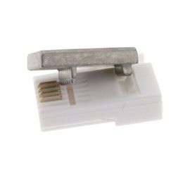 kenable BT 4 Wire 431A Telephone Crimp End Connector [5 Pack] & Metal Crimping Tool Kit