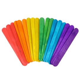 Operitacx Wooden Craft Sticks DIY Popsicle Sticks 100pcs for Craft Perfect for Boys and Girls
