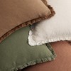 MIULEE Decorative Couch Pillow Covers Neutral Linen Fringe Throw Pillows
