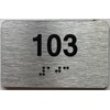 Apartment number 100 sign - Unit number 100 SIGN /