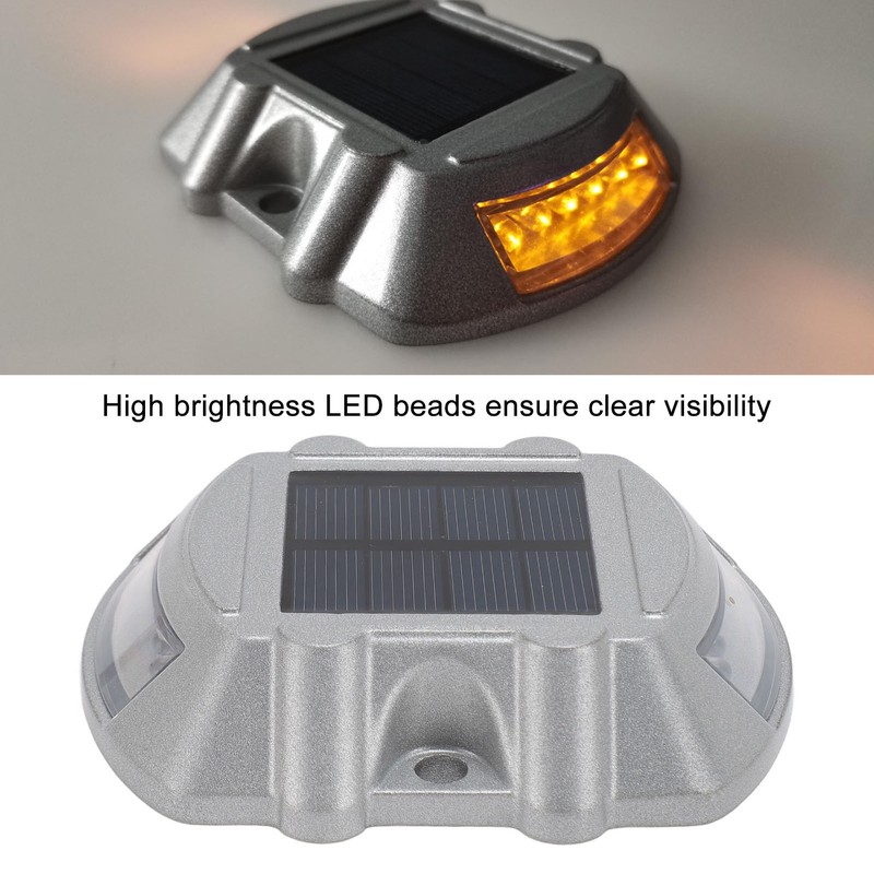 Solar Road Stud Light Aluminum Alloy Solar Powered Outdoor Waterproof