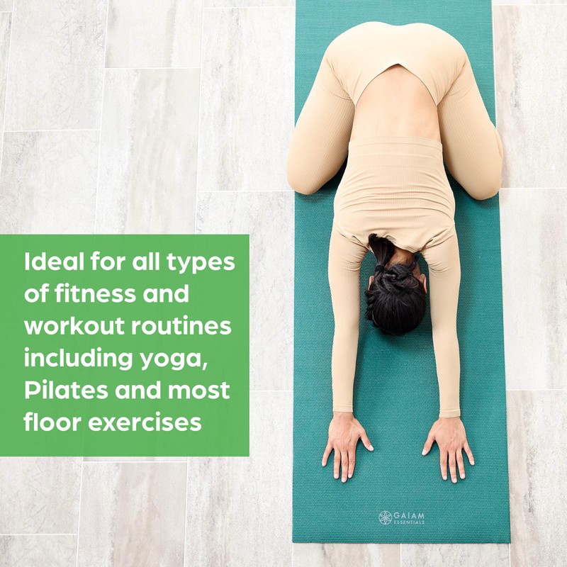 Gaiam Essentials 1/4" Thin (6mm) Yoga & Pilates, Fitness &