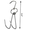 TIHOOD 3 PCS 9.4" Stainless Steel Double Meat Hooks Roast