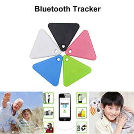 Riloer Mini Bluetooth Smart Tag Tracker, Pet Kids Wallet Key Finder GPS Locator Alarm (Black)