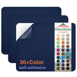 Gheeidau Canvas Repair Patch 9×11 Inch 3Pcs Waterproof Self-Adhesive Fabric Repair Patch for Tents,Boat Cover,Pop Up Canopy,Patio,Bags,Car Seats,Sofas,Furniture Cover(Navy)