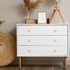 RZDEAL 4pcs Solid Brass Cabinet Knobs Pulls Cabinet Drawer Dresser