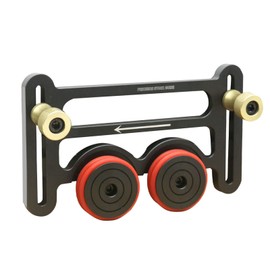 Double Wheel Bearing Stock Roller, Sliding Blocks, Table Saw Feeding Guide Roller for Woodworking, with 30 and 45 Slots