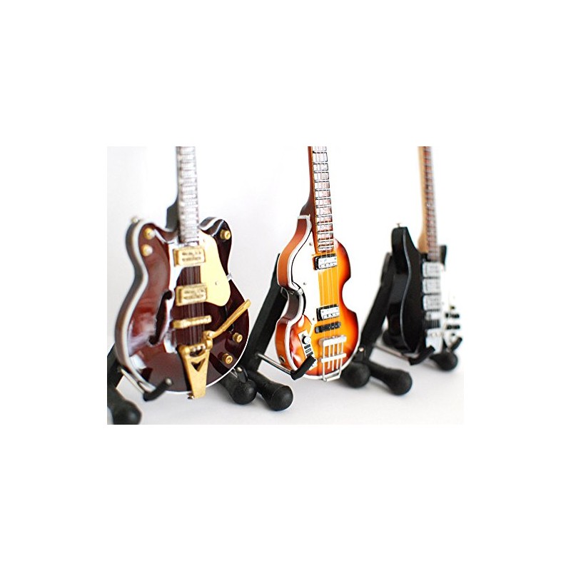 The Beatles Set of 3 Miniature Guitar Fab Four Super