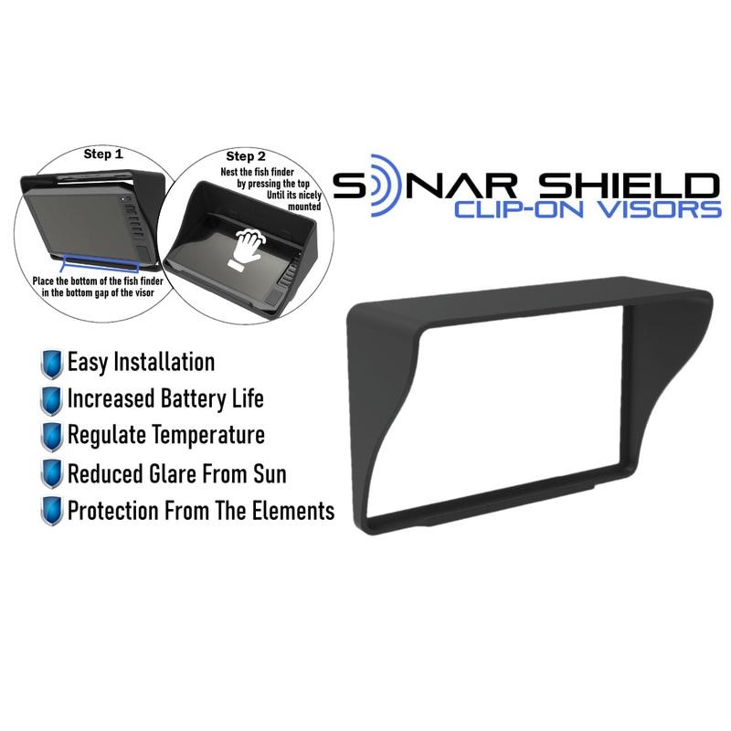 Humminbird Helix 7 Sun Shade / CLIP ON / Fish