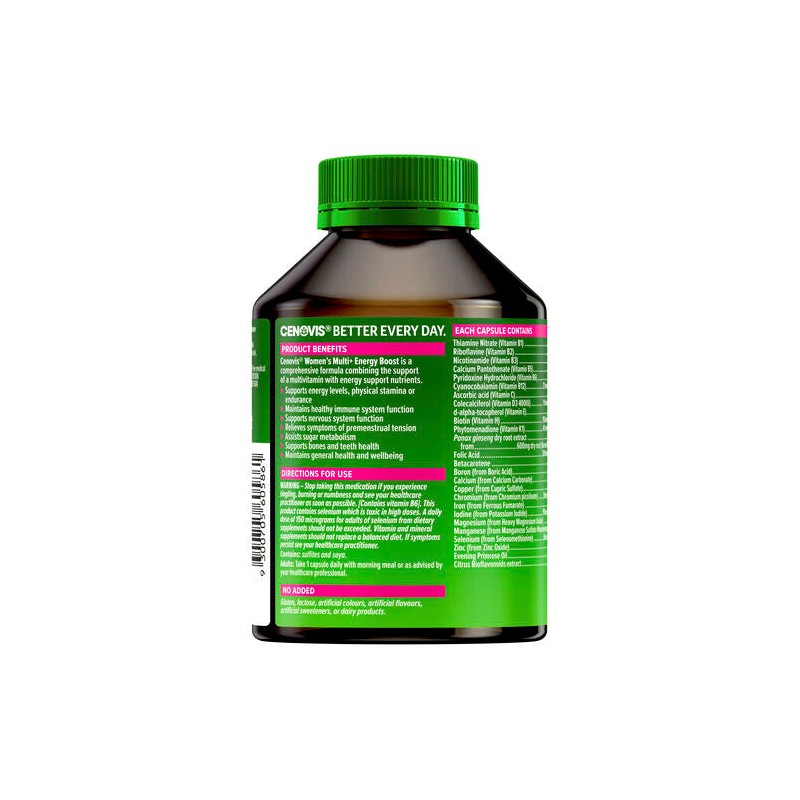 Cenovis Women's Multi + Energy Boost 100 Capsules