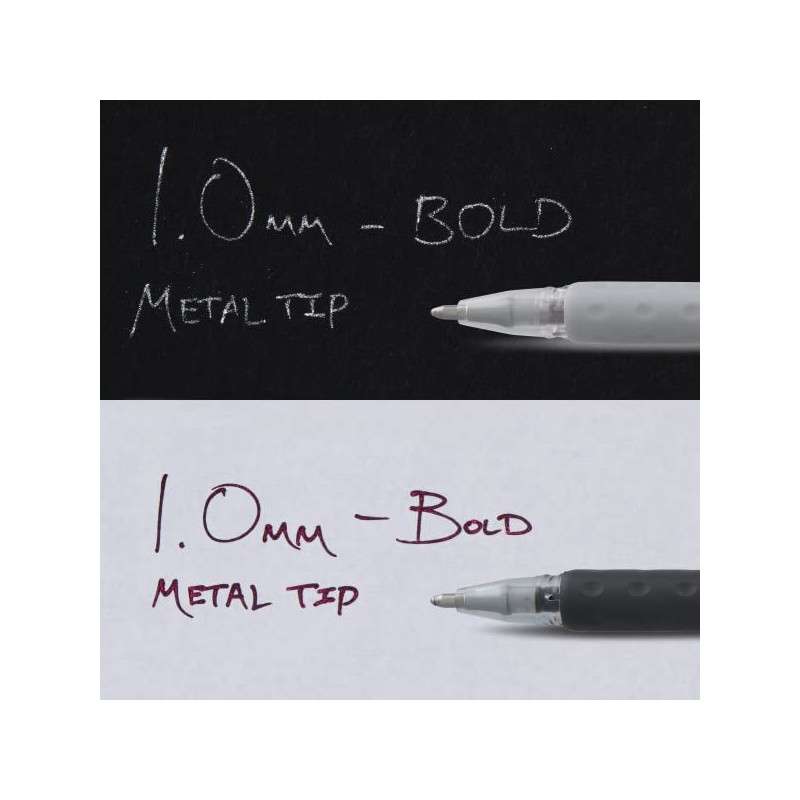 Pentel Sparkle Pop Shimmering Metallic Gel Pen, (1.0mm) Bold Line,