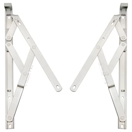 Pair of 13mm x 8" inch Top Hung Window Stays/Friction Hinges - Designed to Stay Open in Any Position Due to Friction, for uPVC or Aluminium profiled Windows (209mm).