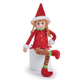 PLUSH CHRISTMAS GIRL ELF