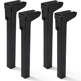 O.HSNYIU 4 Pcs Folding Table Legs Heavy Duty, 6", 8", 10", 12" Metal Foldable Table Legs, Foldable Laptop Table Legs Coffee Table, Replacement Legs for Camping Table (11.8 inches / 30 cm)
