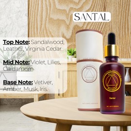 Mystic Romance Santal Premium Home Fragrance Oil - for Aroma Oil Diffusers and Burner Oil Lamps (50ml, My Way Zen)