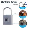 KENRONE Portable USB Charging Fingerprint Lock with Emergency Key, Smart
