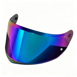StableNeino LS2 Stream 2 Helmet Visor for LS2 FF808 Stream II, Face Shield Replacement, Pinlock Max Vision Ready, Anti-Scratch UV400 Protection (Rainbow Iridium)