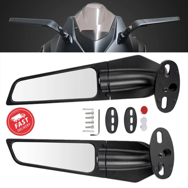 Unbranded 2× Side Mirrors Fit For Yamaha YZF R1 R3