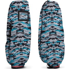 PYKES PEAK Ultra Lightweight 12 Colors Golf Travel Cover, Fits 9.5 Type / 48 Inch Caddy, Golf Bag, Caddy Bag, Foldable, Stylish, Men's, Women's, PP-GOLF Series, Pikes Peak, Camo Blue
