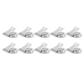 10Pcs Force Magnet Magnetic Clip L40 Axe Stainless Steel 32mm with AntiScratch Flannel