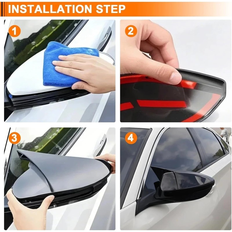 Geartronics FOR 2018-2022 ACCORD M STYLE GLOSS BLACK SIDE MIRROR